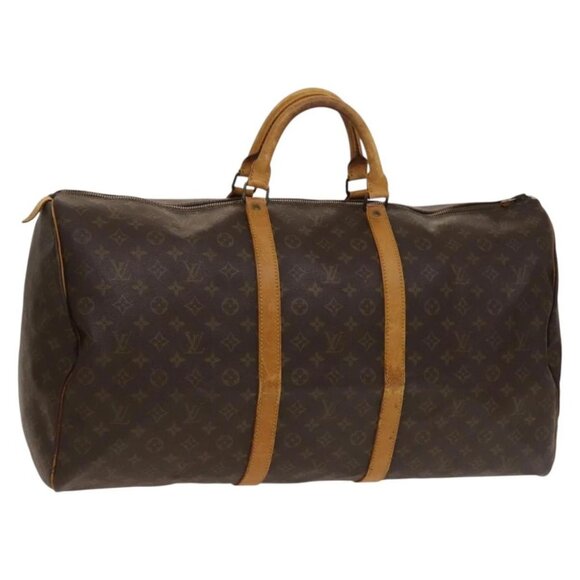LOUIS VUITTON Monogram Keepall 60 Boston Bag Vintage - Picture 1 of 16